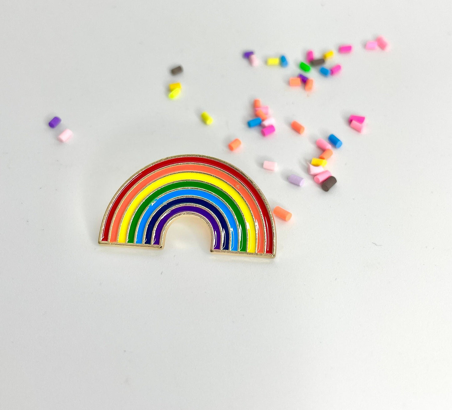 Rainbow Enamel Pin Brooch