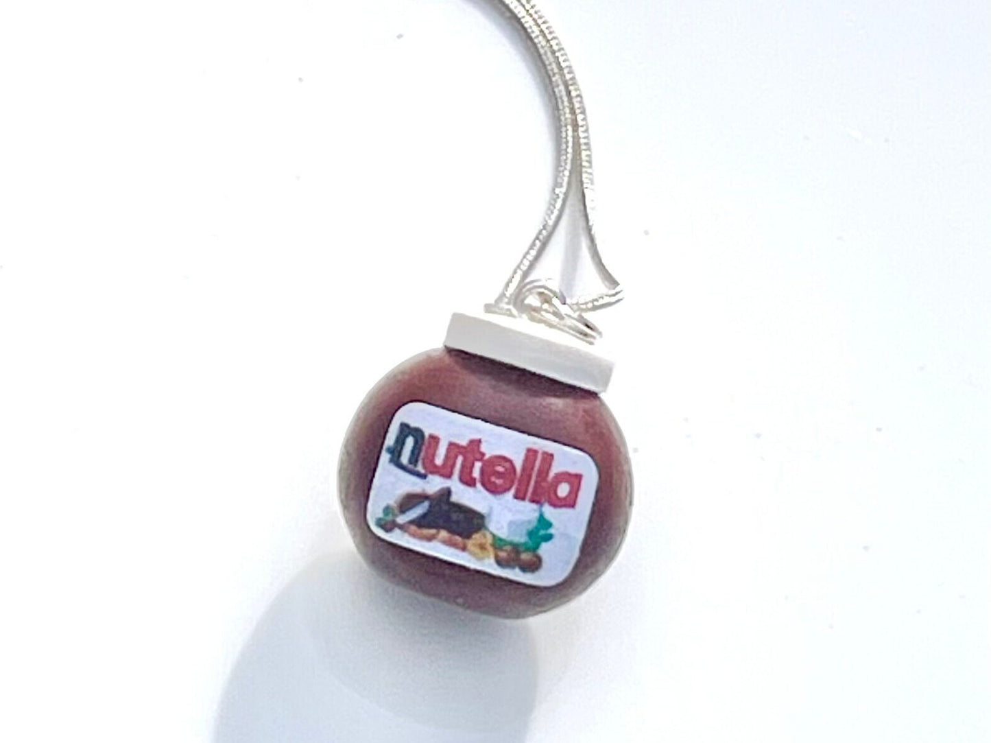 Handmade Hazelnut Chocolate Spread Jar Necklace