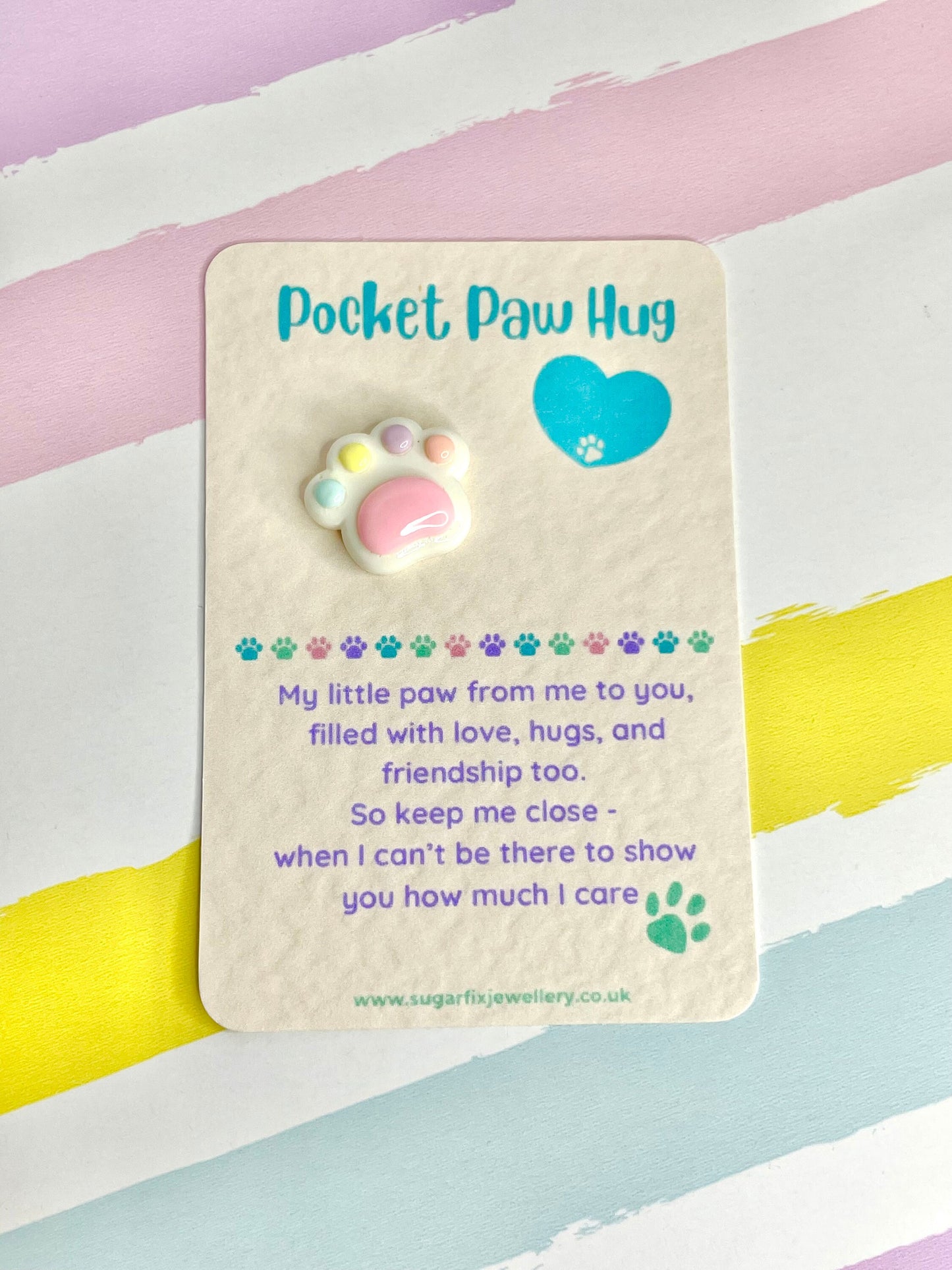 Parent Pet Paw Pocket Hug Gift