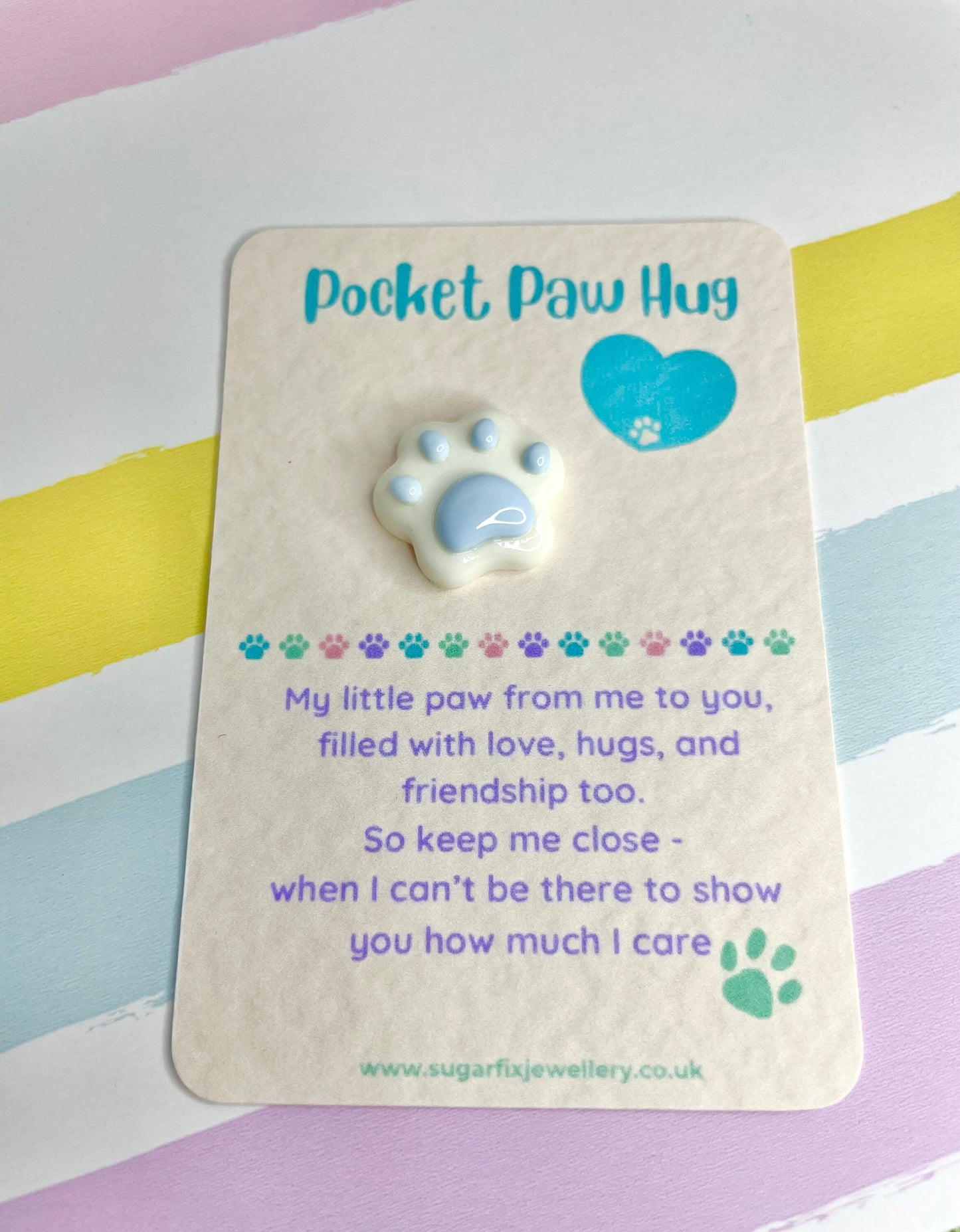 Parent Pet Paw Pocket Hug Gift