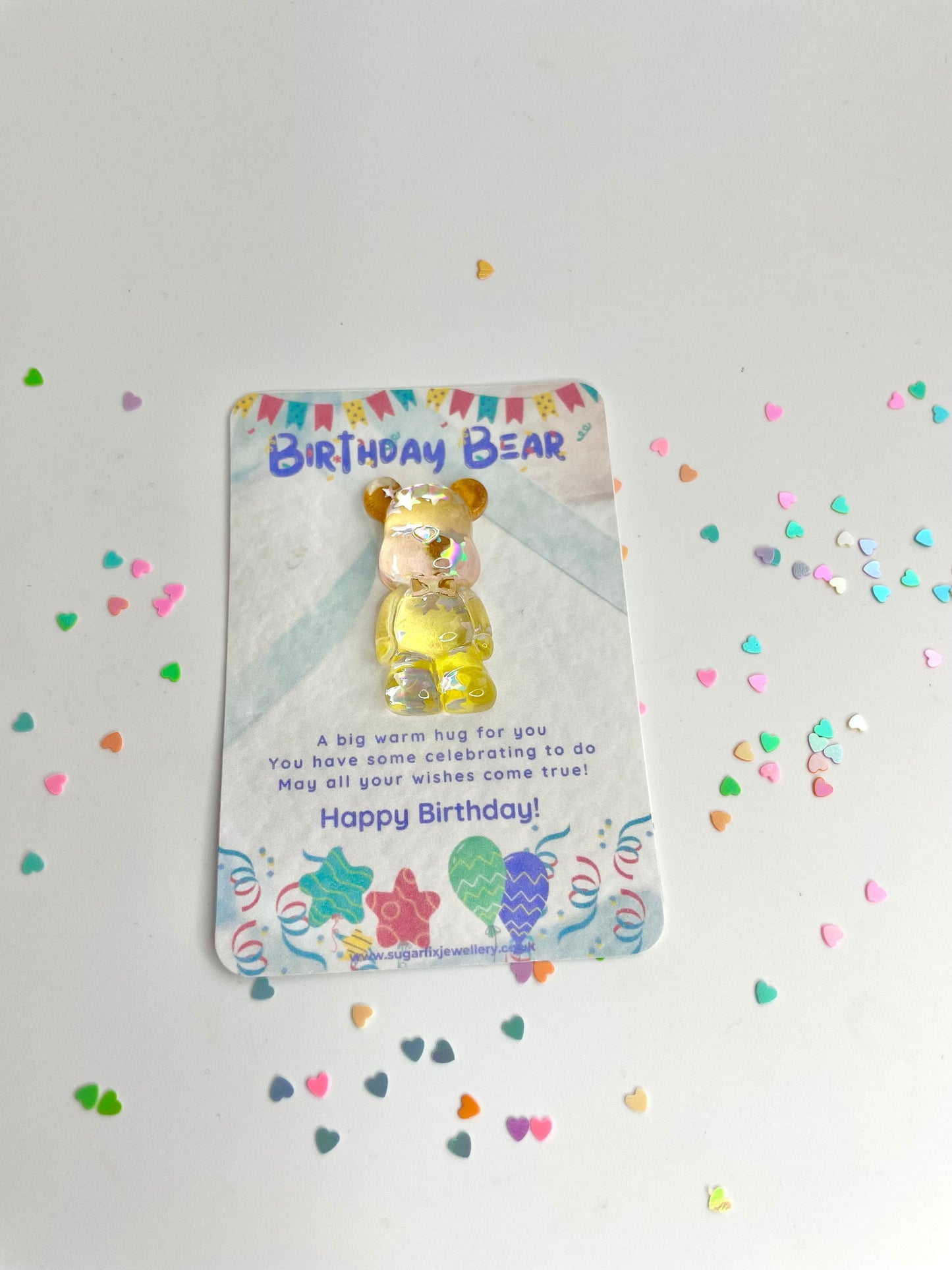 Teddy Bear Birthday Pocket Hug