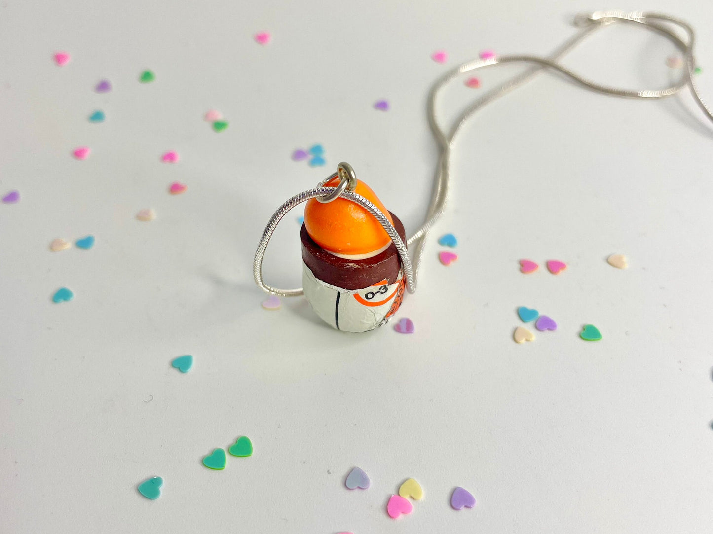 Handmade Surprise Egg Chocolate Necklace