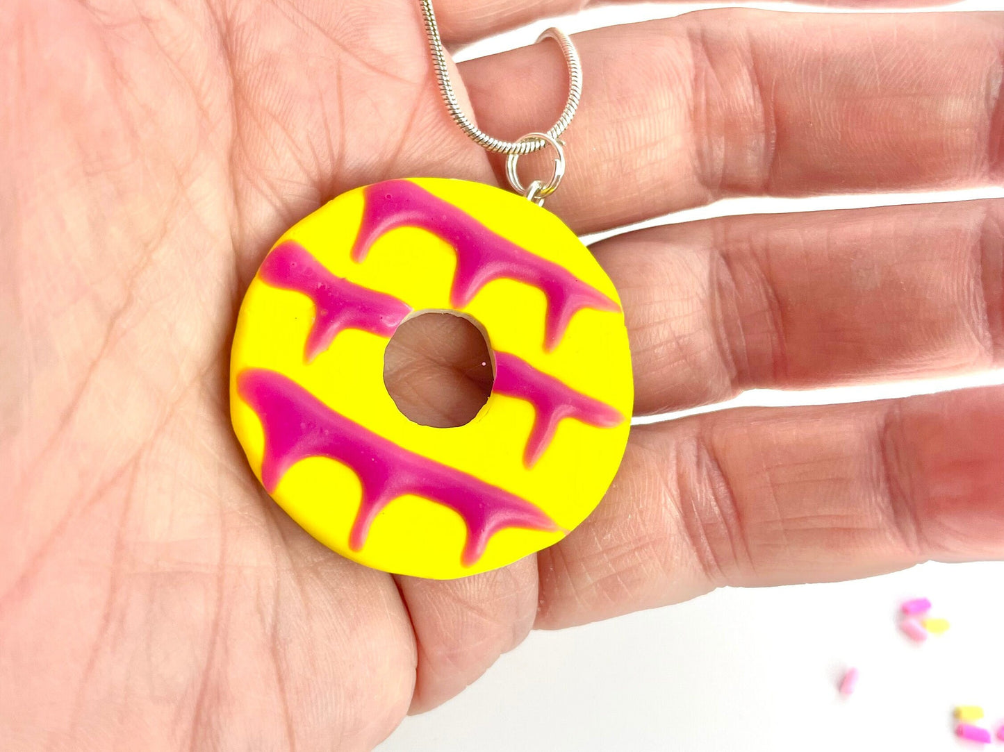 Handmade Party Ring Biscuit Necklace