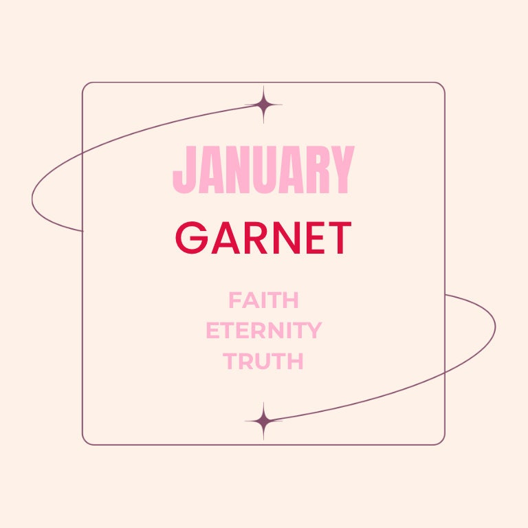 January Birthstone Garnet Crystal Cupcake Pendant