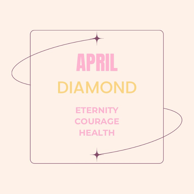April Diamond Crystal Birthstone Pendant