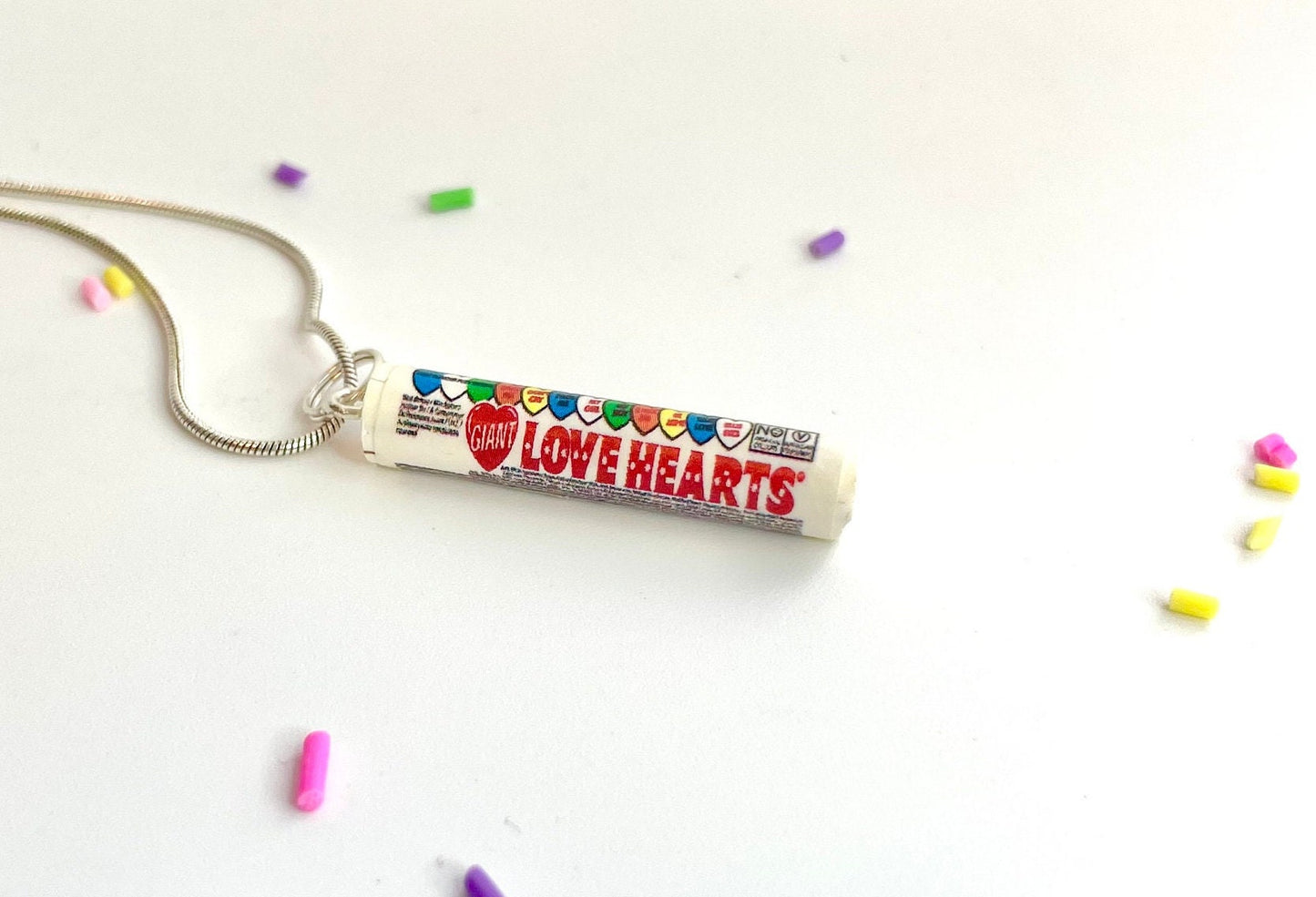 Conversation Candy Hearts Necklace