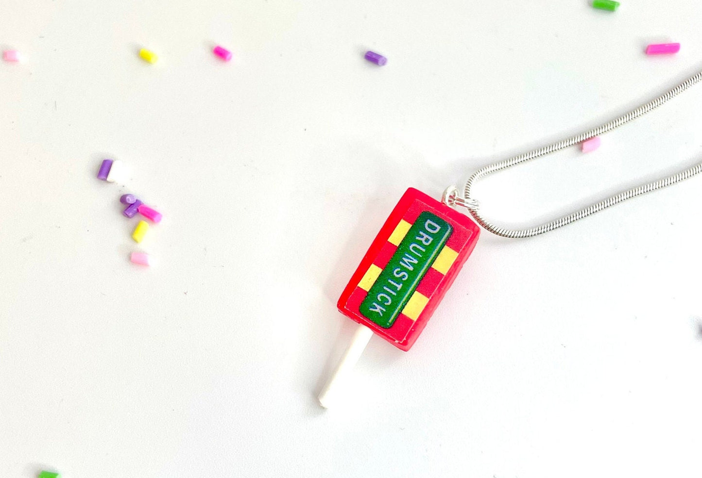 Retro Drumstick Lolly Necklace