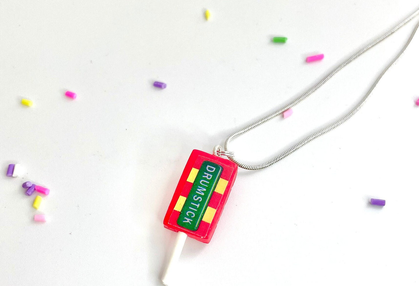 Retro Drumstick Lolly Necklace