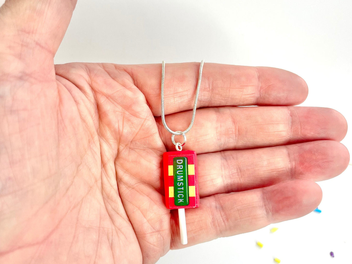 Retro Drumstick Lolly Necklace
