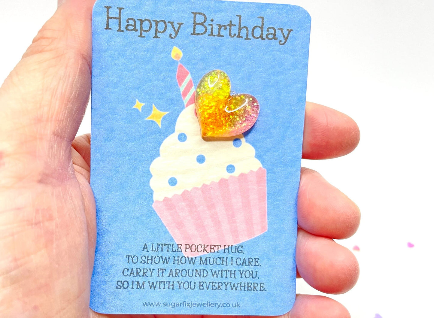 Cupcake Birthday Pocket Hug