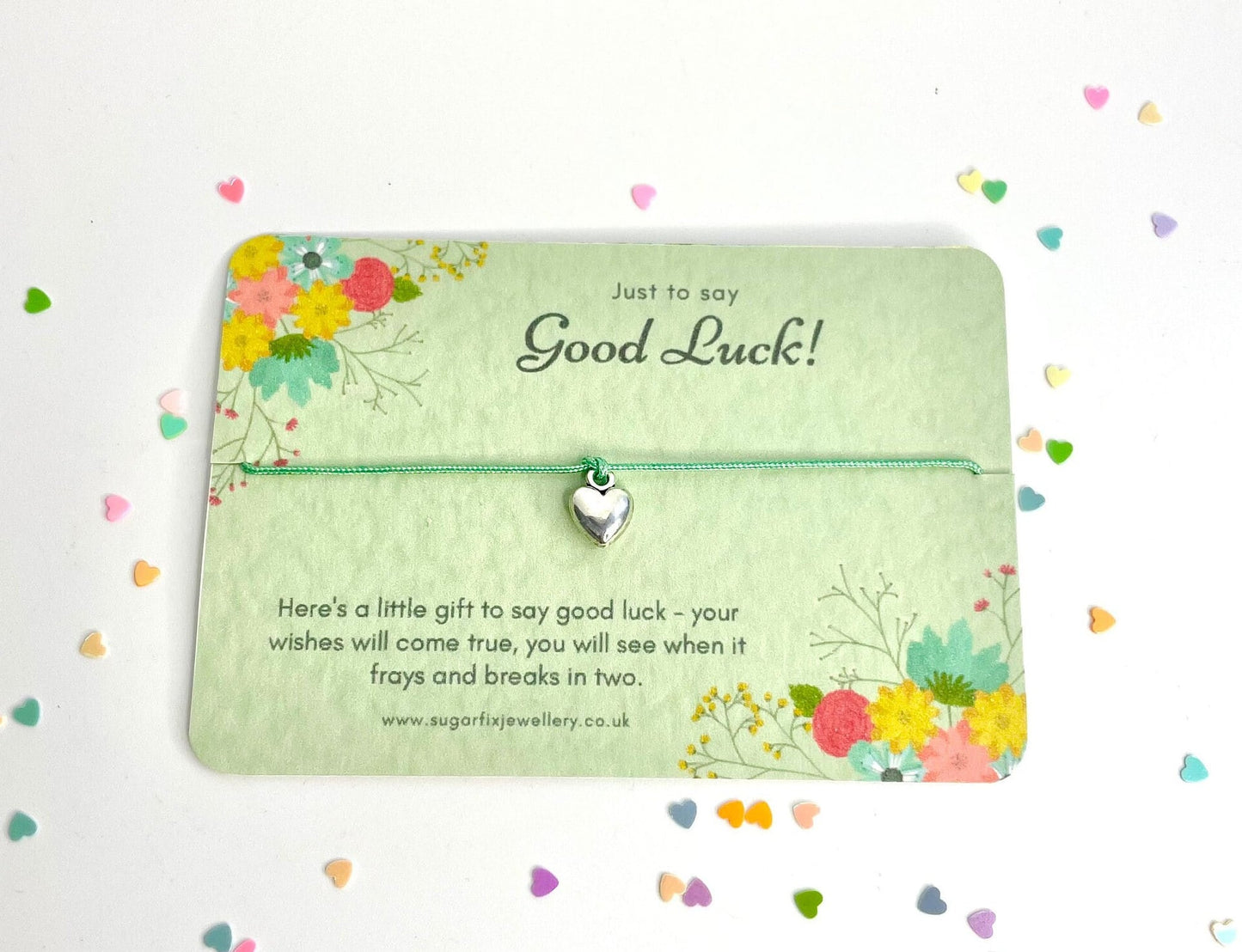 Good Luck Wish Bracelet - Dainty Friendship String Bracelet