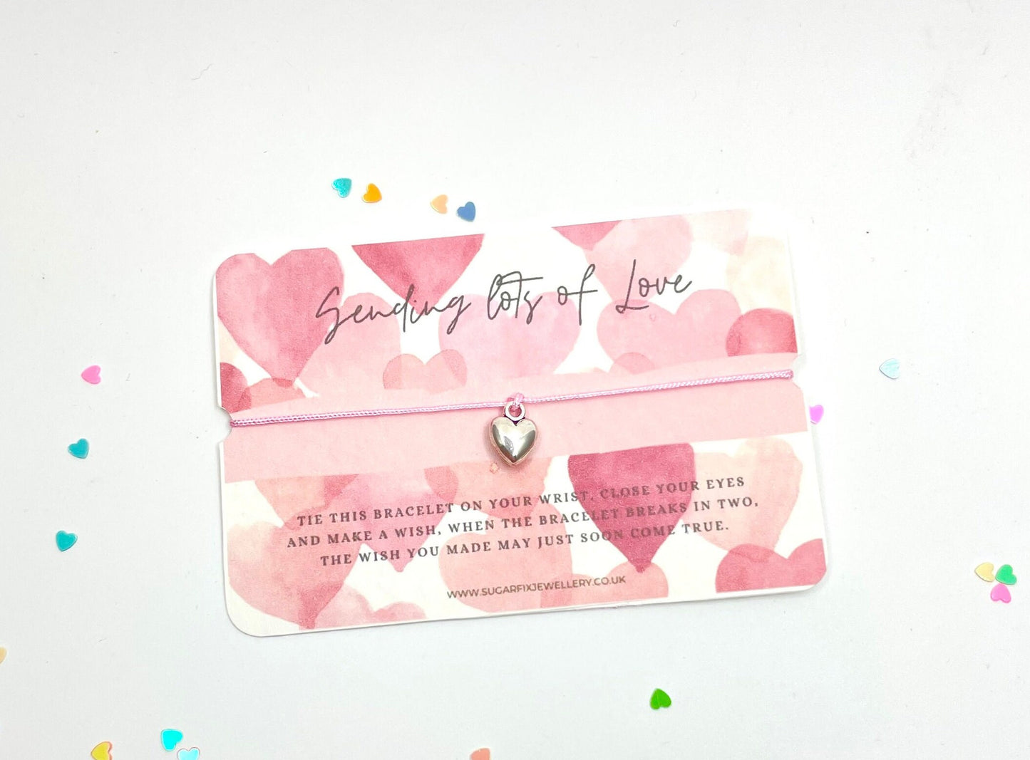 Lots Of Love Pink Wish Bracelet