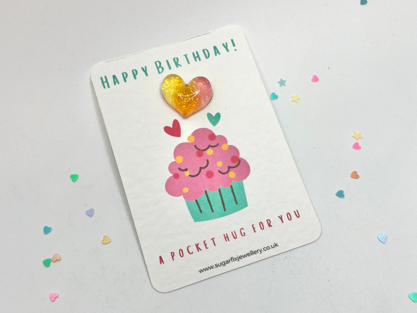 Cupcake Birthday Pocket Hug