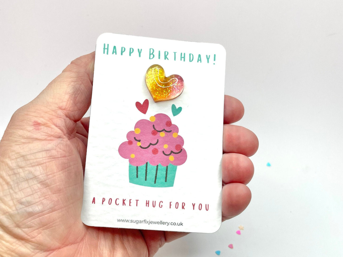 Cupcake Birthday Pocket Hug