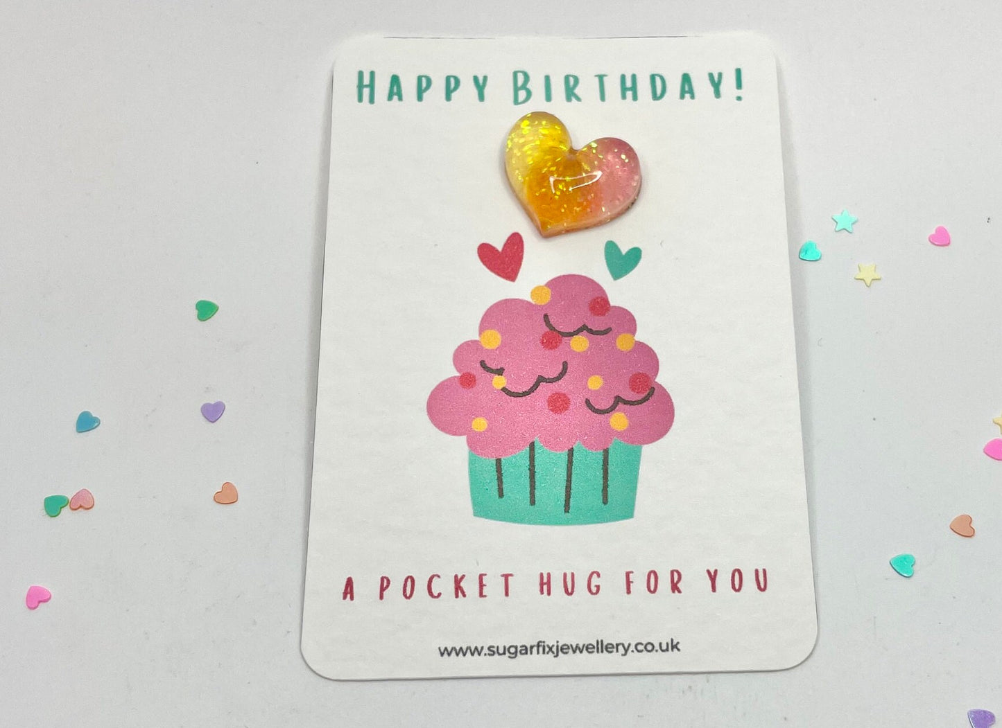 Cupcake Birthday Pocket Hug