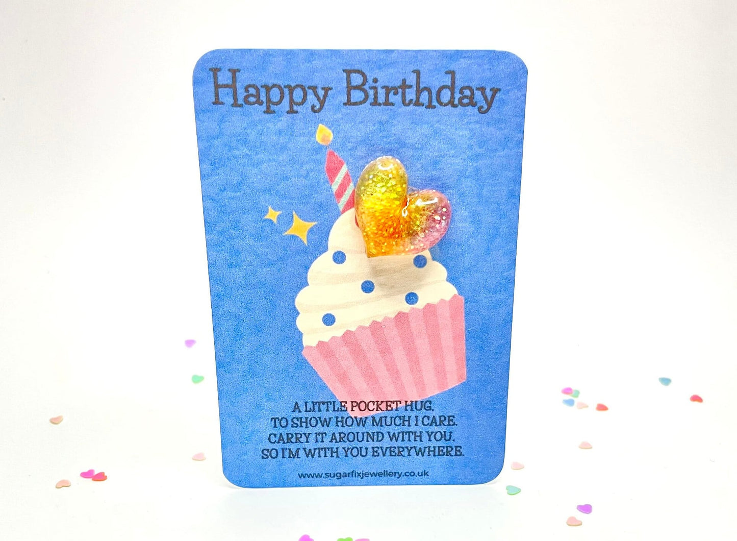 Cupcake Birthday Pocket Hug