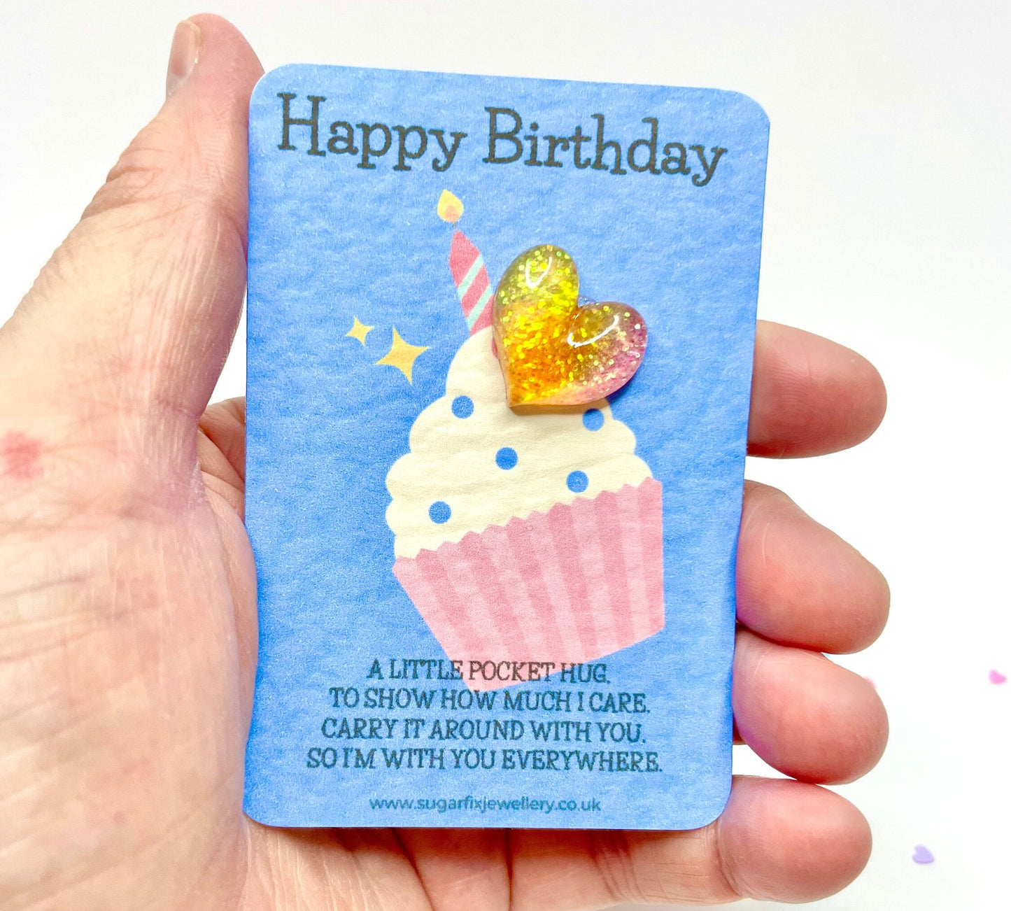 Cupcake Birthday Pocket Hug