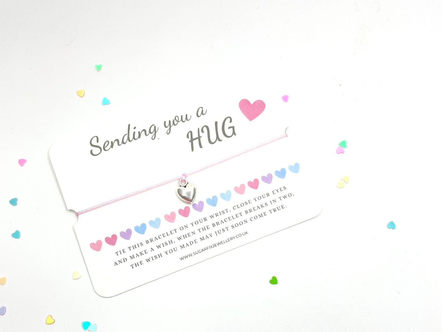 Sending a Hug Wish Bracelet