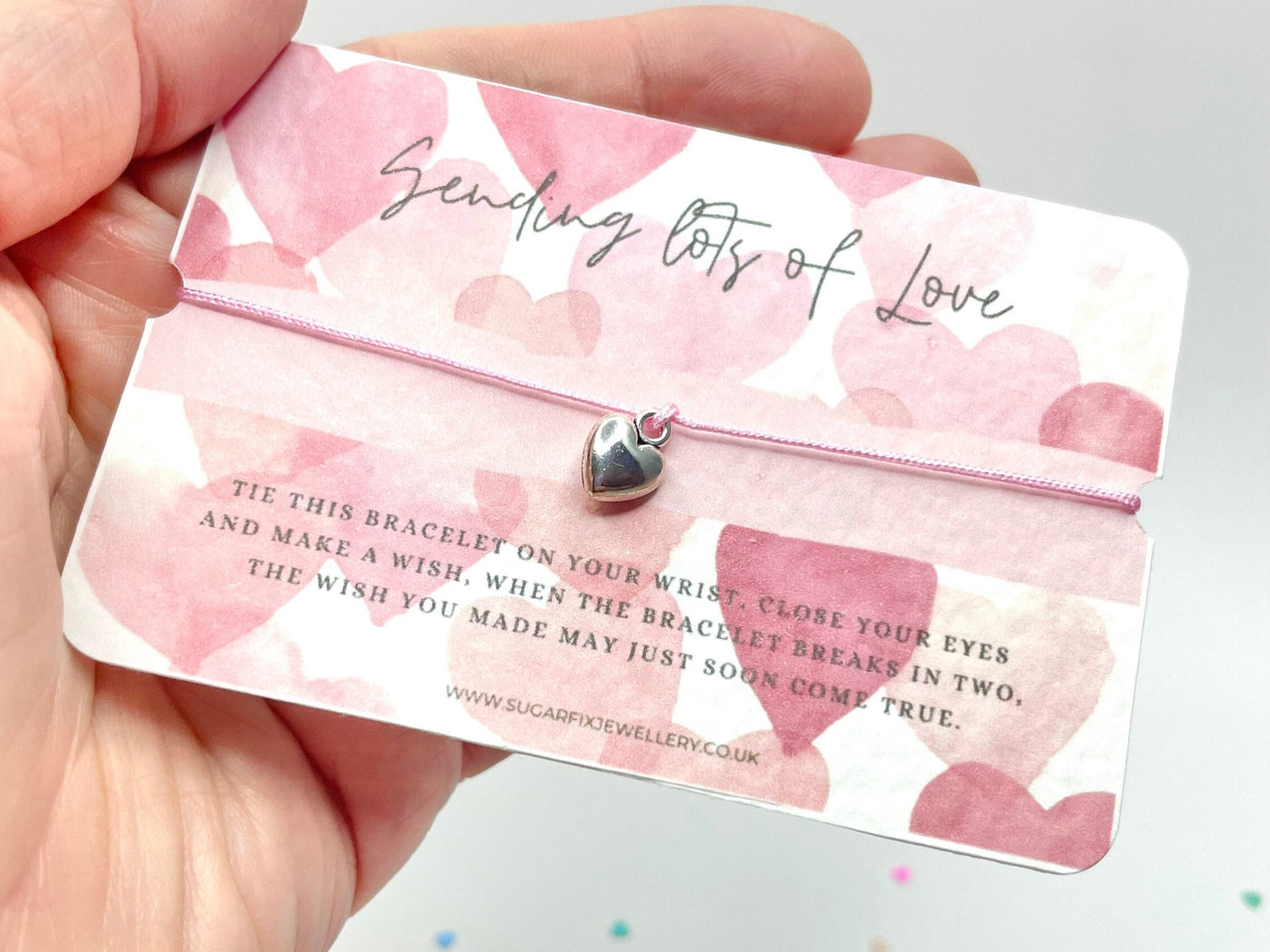Lots Of Love Pink Wish Bracelet