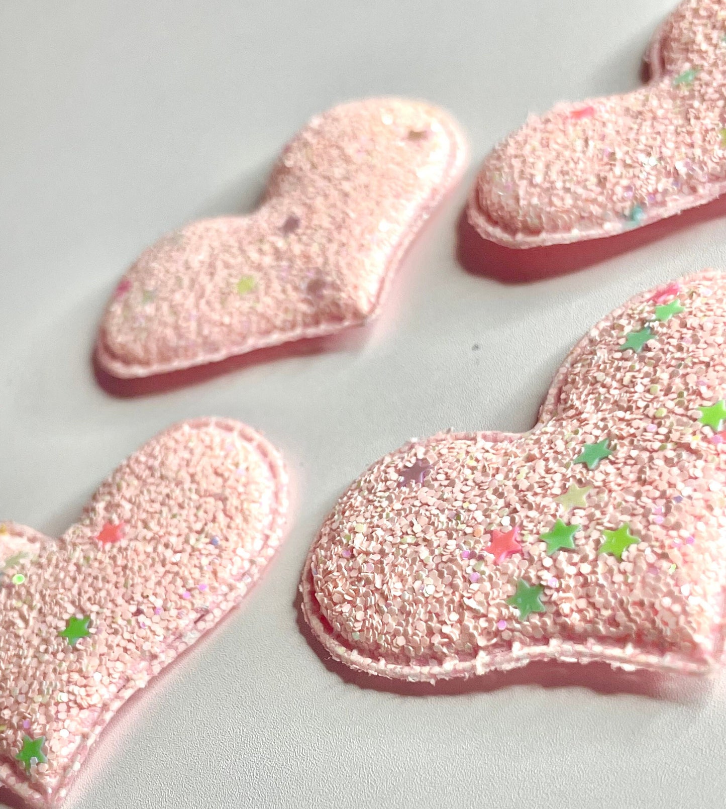 Pink Glitter Heart Pocket Hug