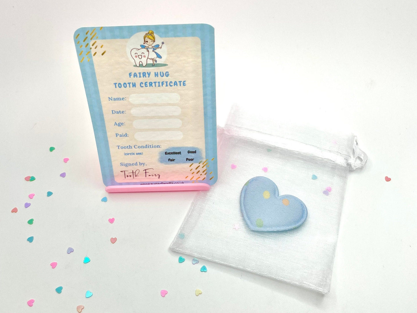 Blue Tooth Fairy Pocket Hug Gift Set
