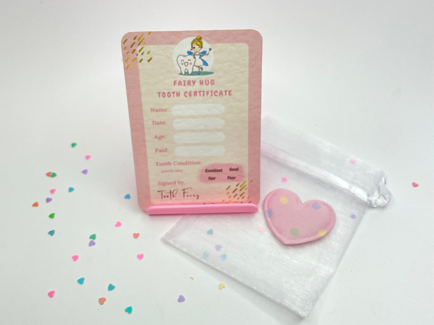 Pink Tooth Fairy Pocket Hug Gift Set
