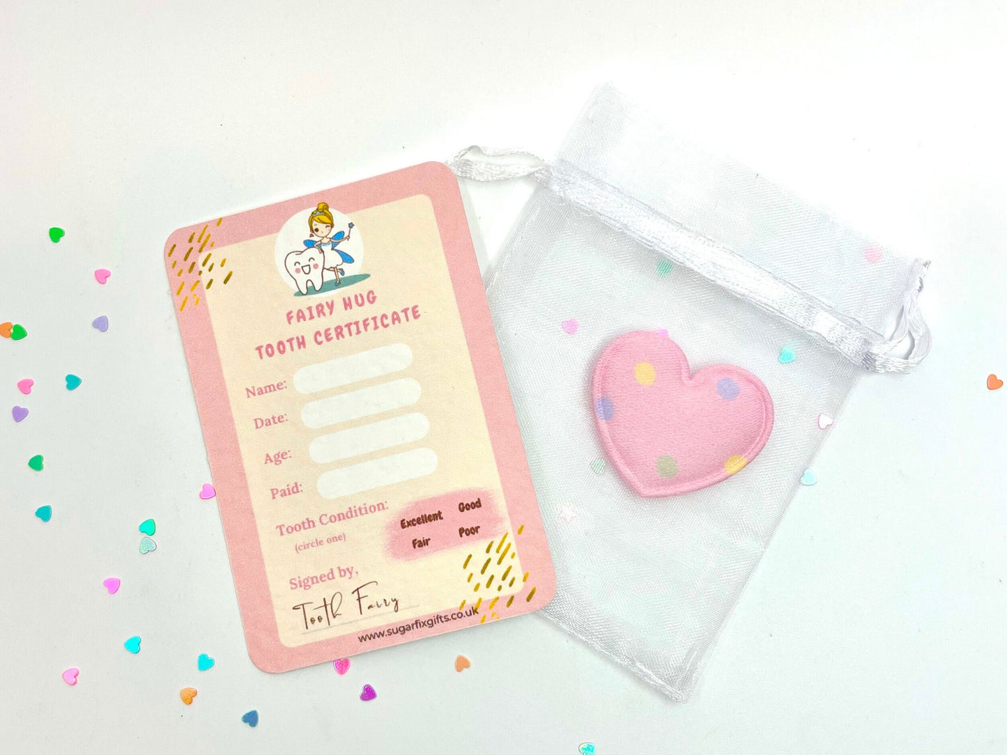 Pink Tooth Fairy Pocket Hug Gift Set