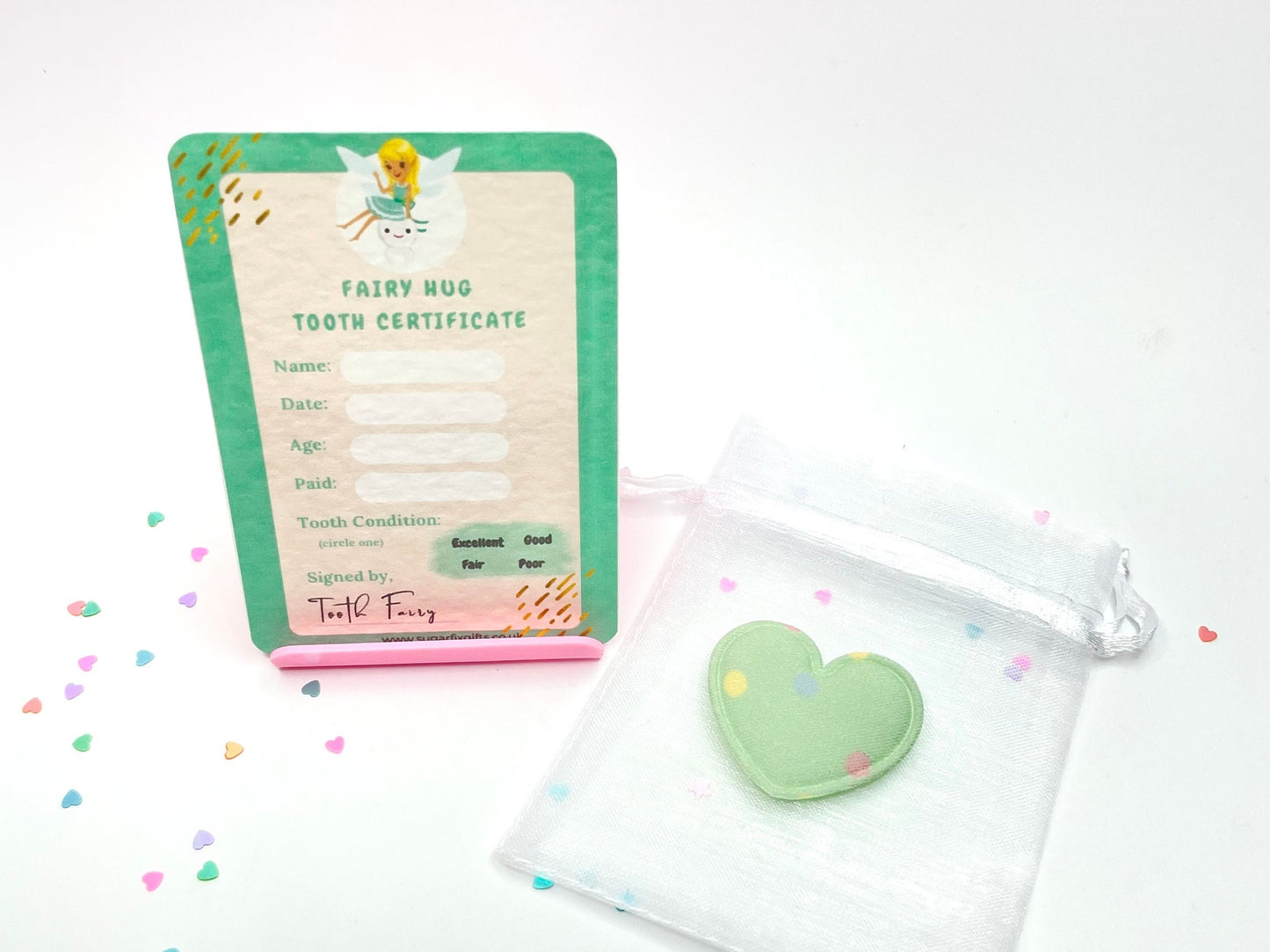 Green Tooth Fairy Pocket Hug Gift Set