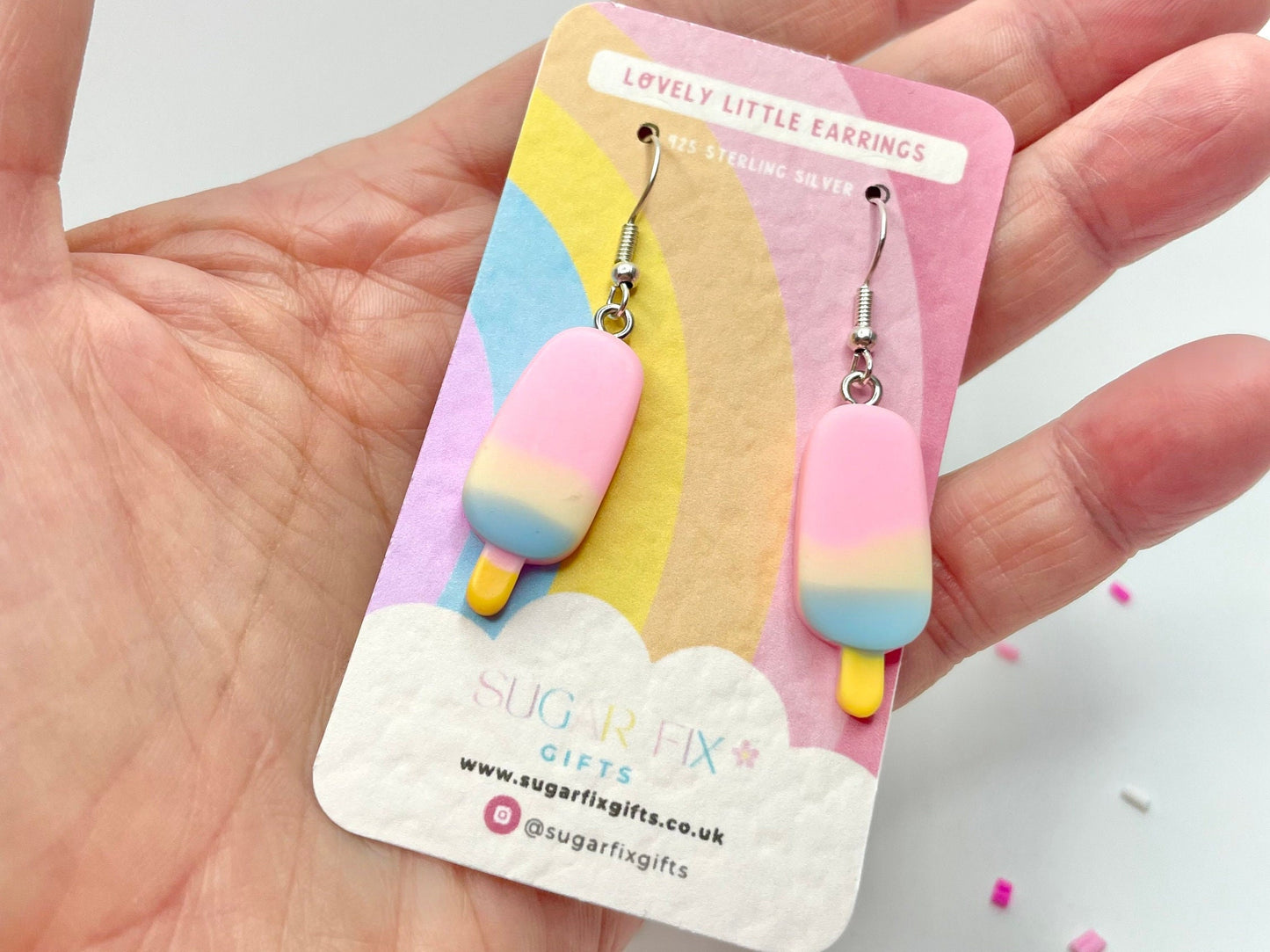Sterling Silver Lollipop Earrings