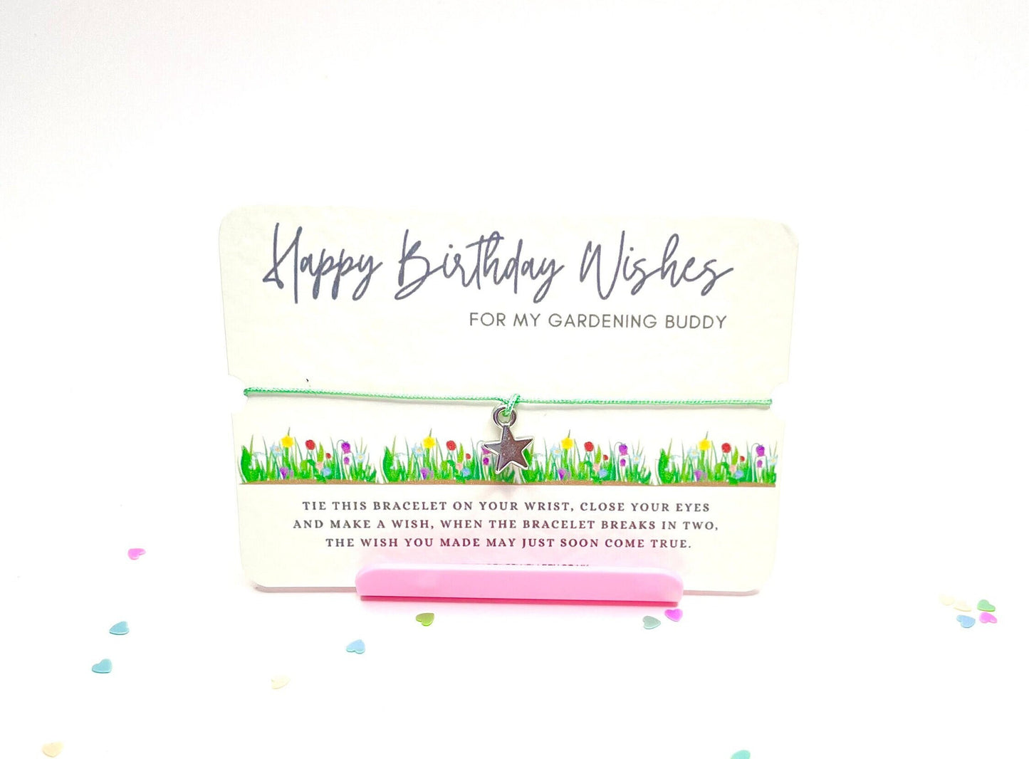 Gardening Happy Birthday Wish Bracelet
