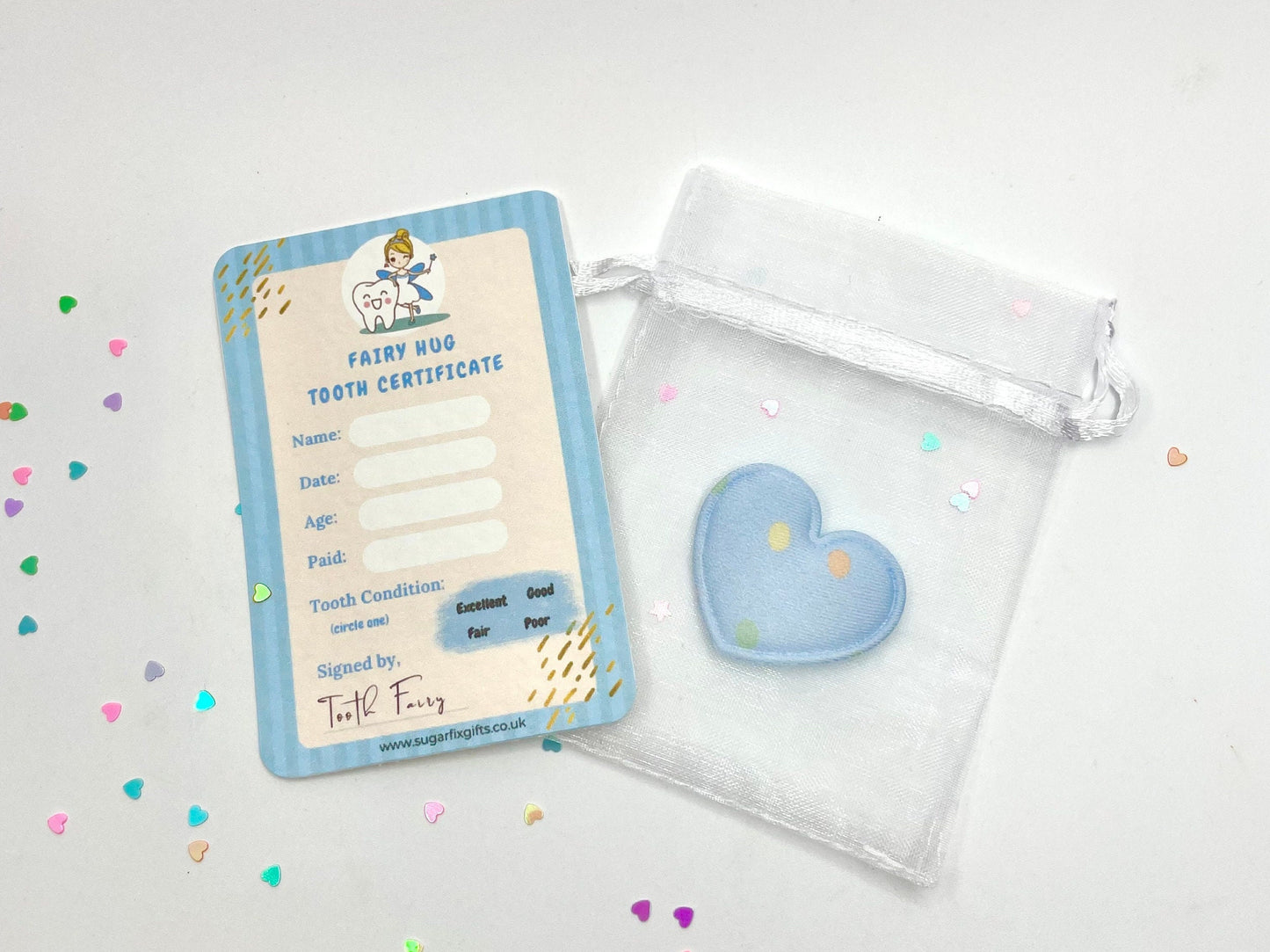 Blue Tooth Fairy Pocket Hug Gift Set