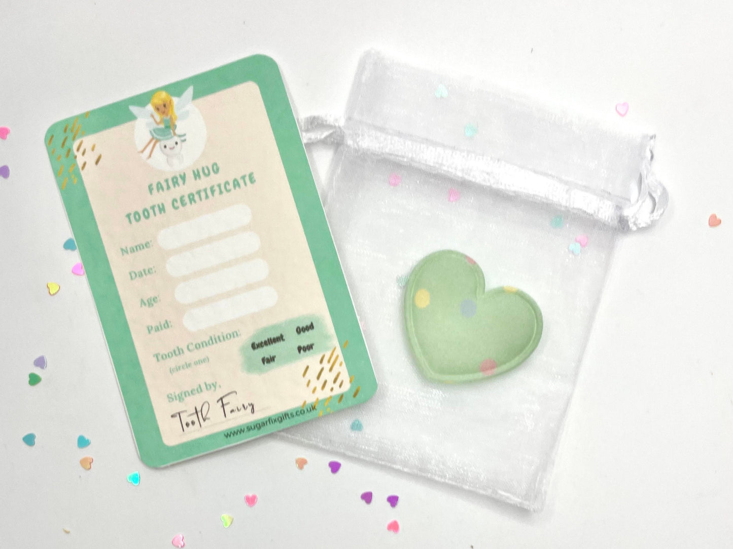 Green Tooth Fairy Pocket Hug Gift Set