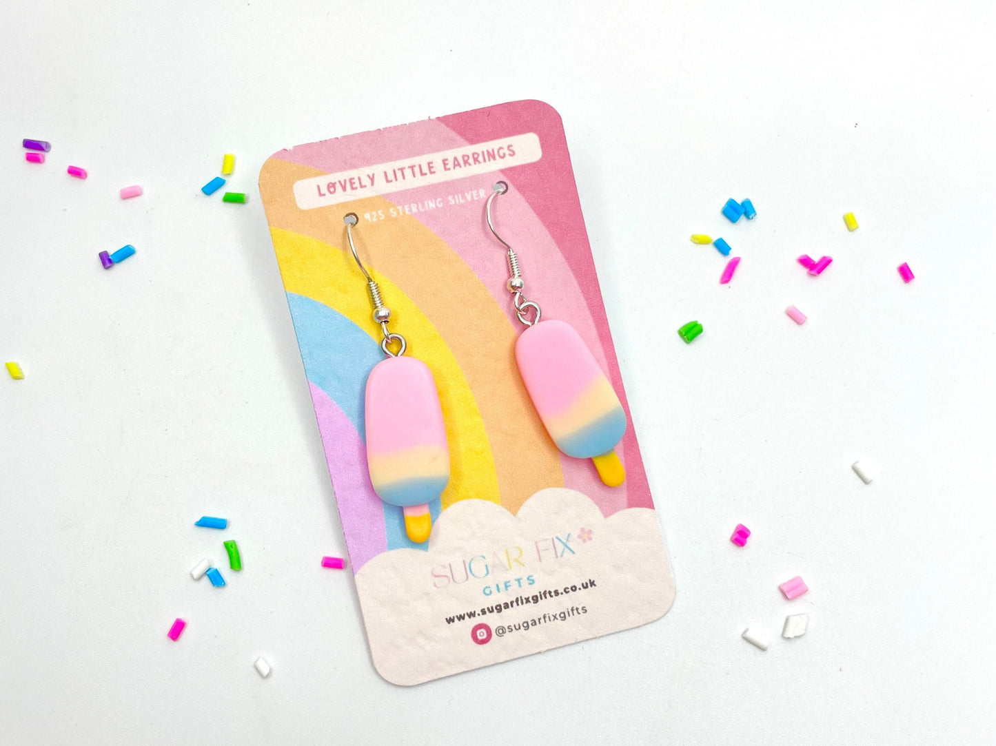 Sterling Silver Lollipop Earrings