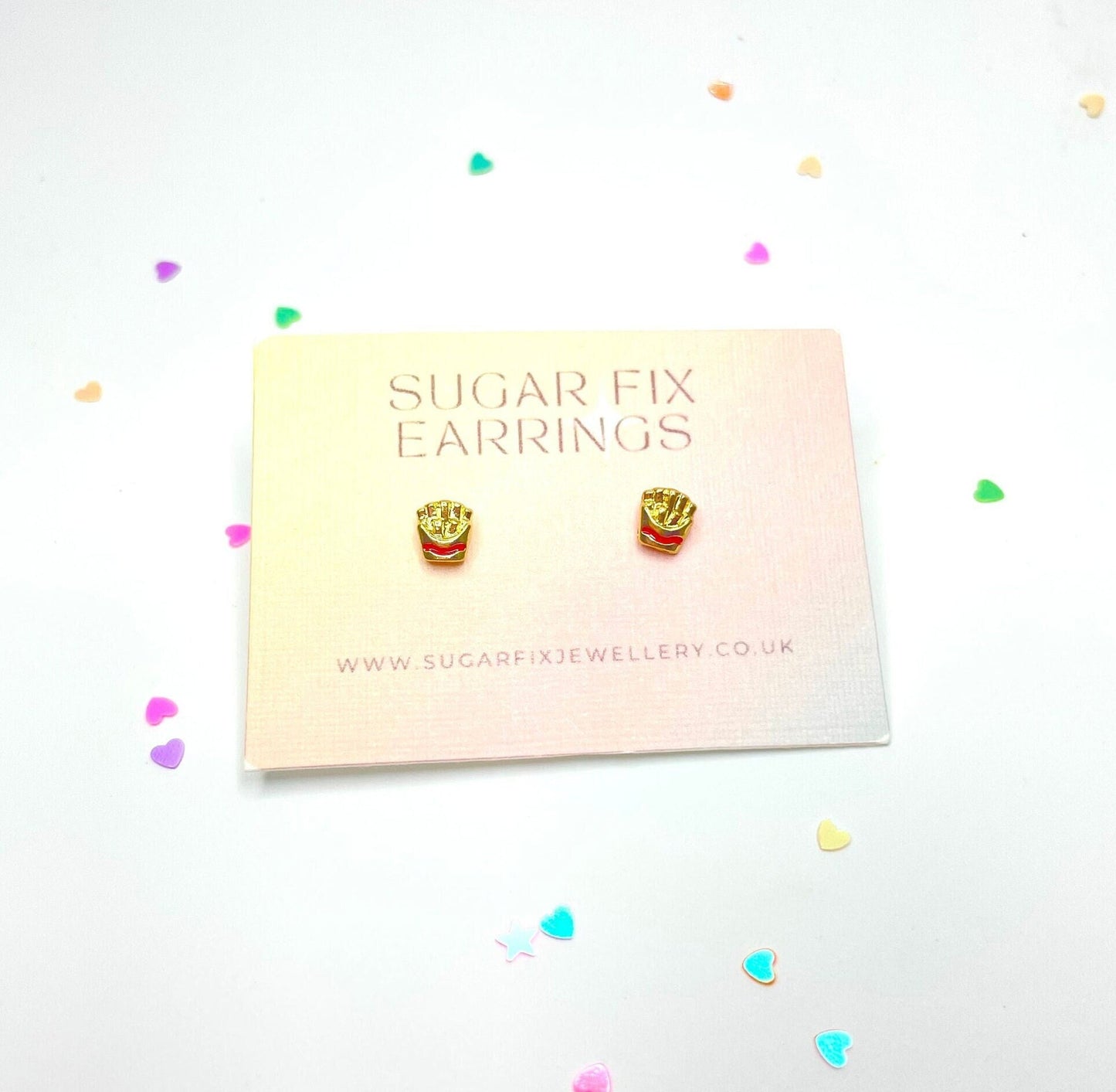 French Fries Mini Stud Earrings