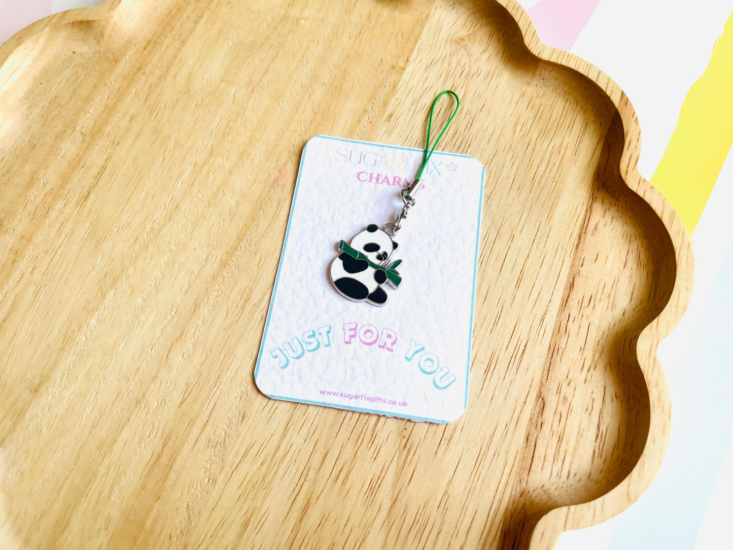 Cute Panda Phone Charm