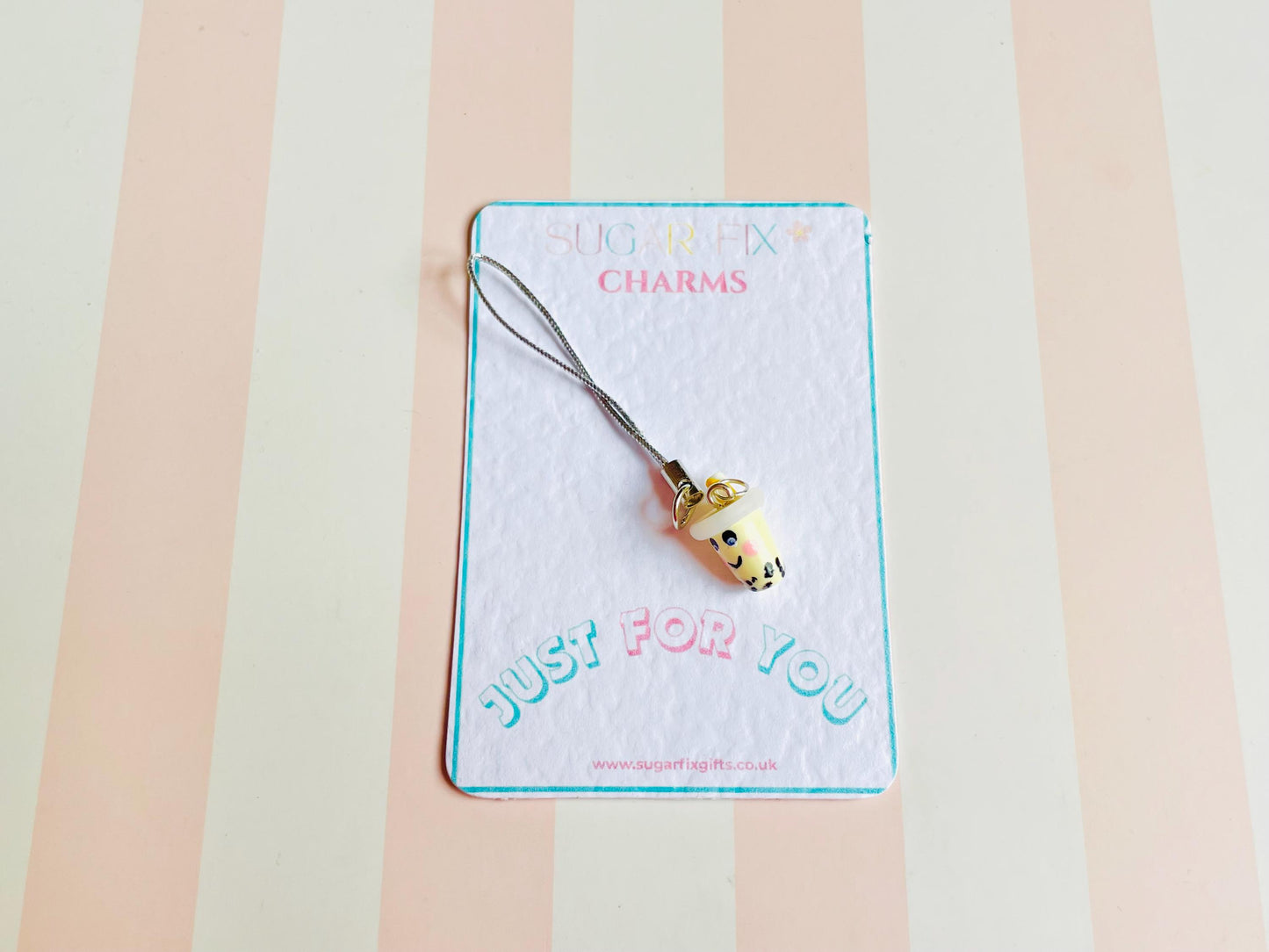 Bubble Tea Phone Charm