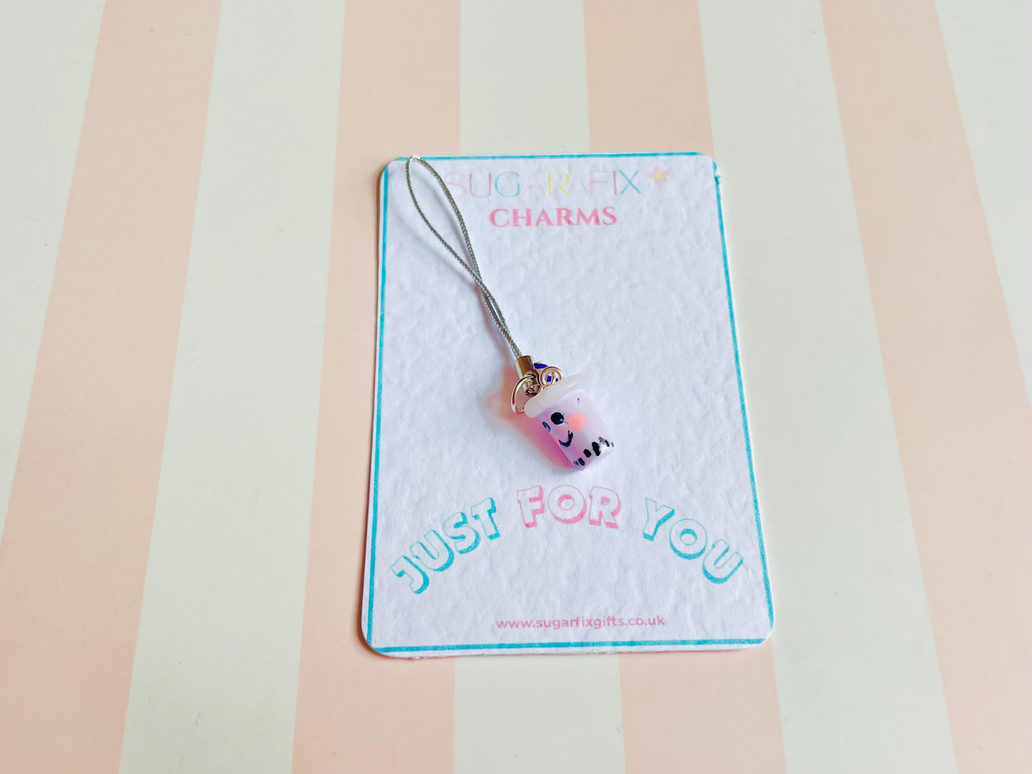 Bubble Tea Phone Charm