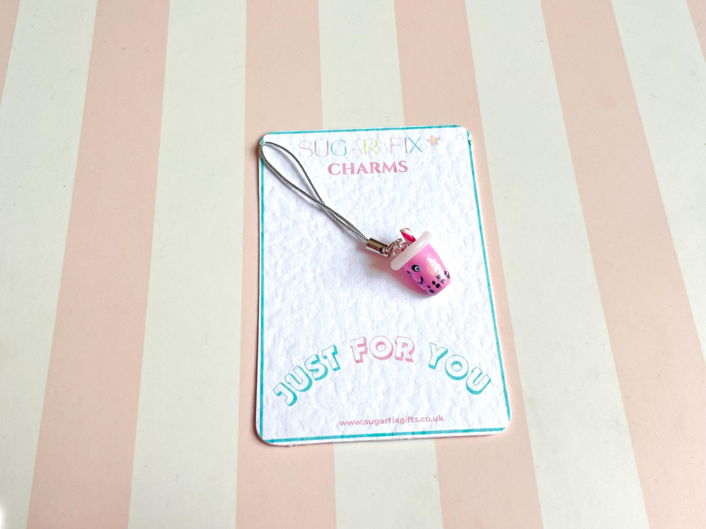 Bubble Tea Phone Charm