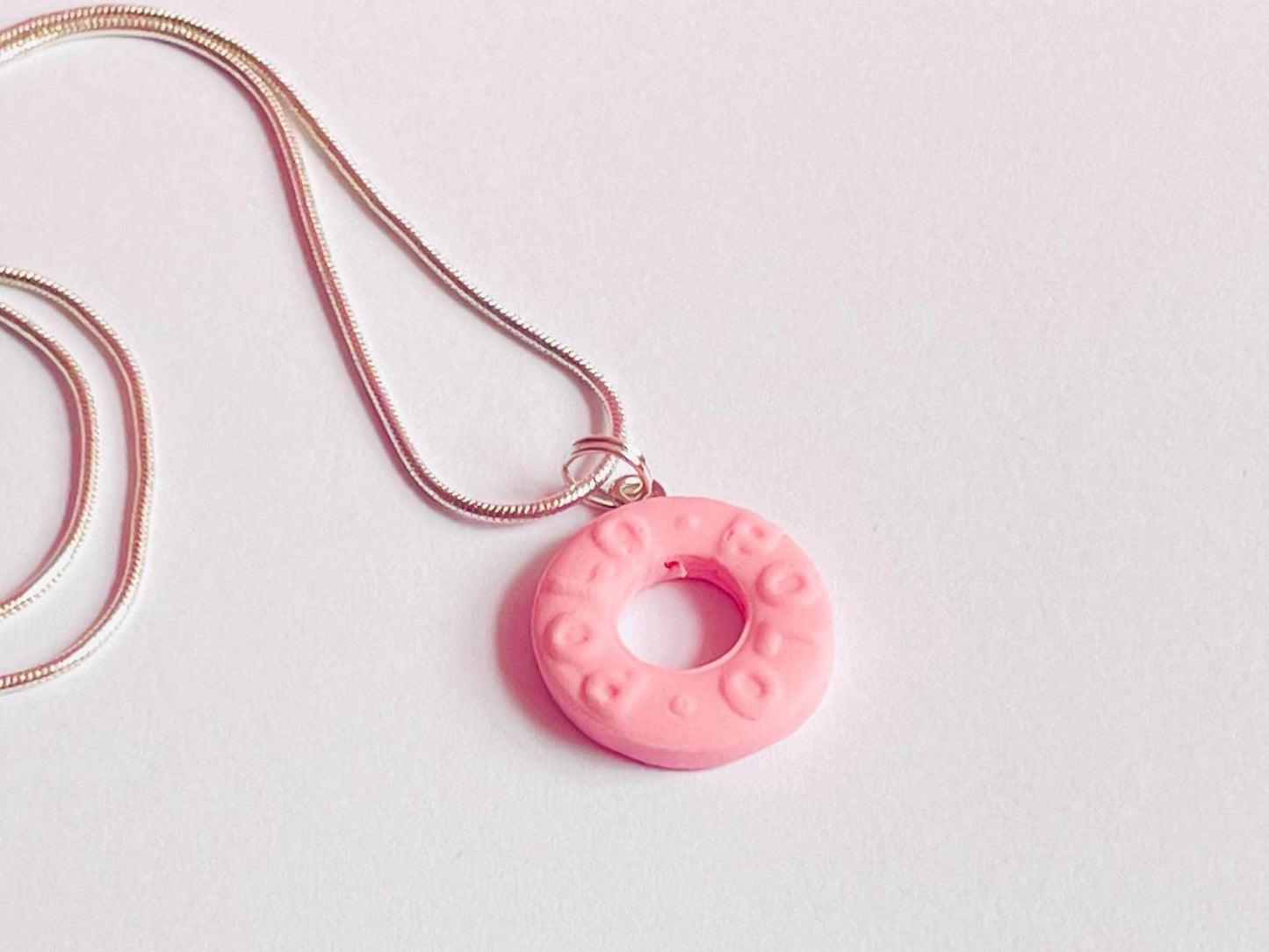 Pink Polo Pendant Necklace