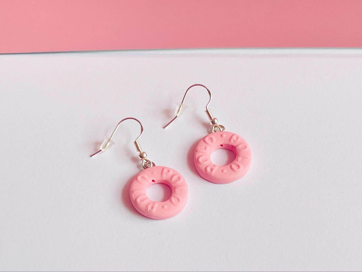 925 Pink Polo Earrings