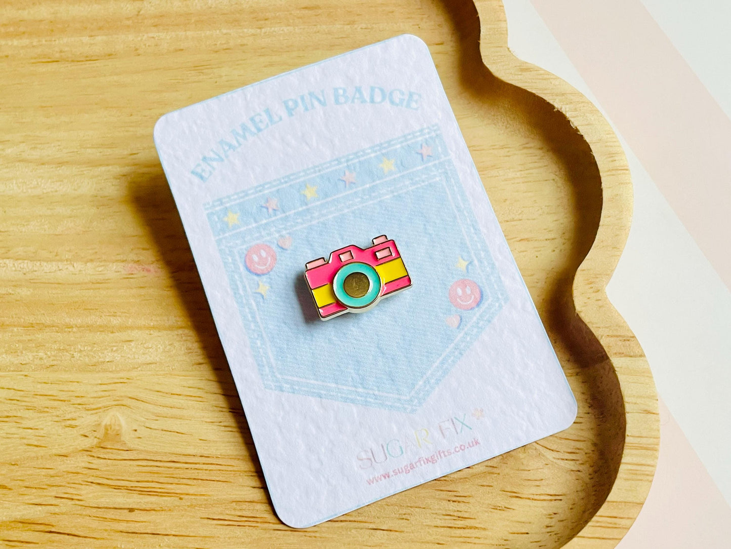 Cute Camera Pin Badge