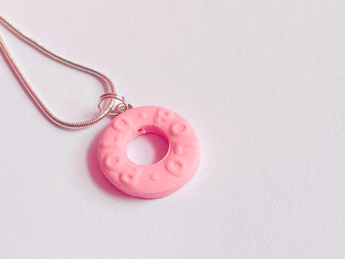 Pink Polo Pendant Necklace