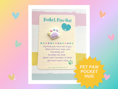 Parent Pet Paw Pocket Hug Gift