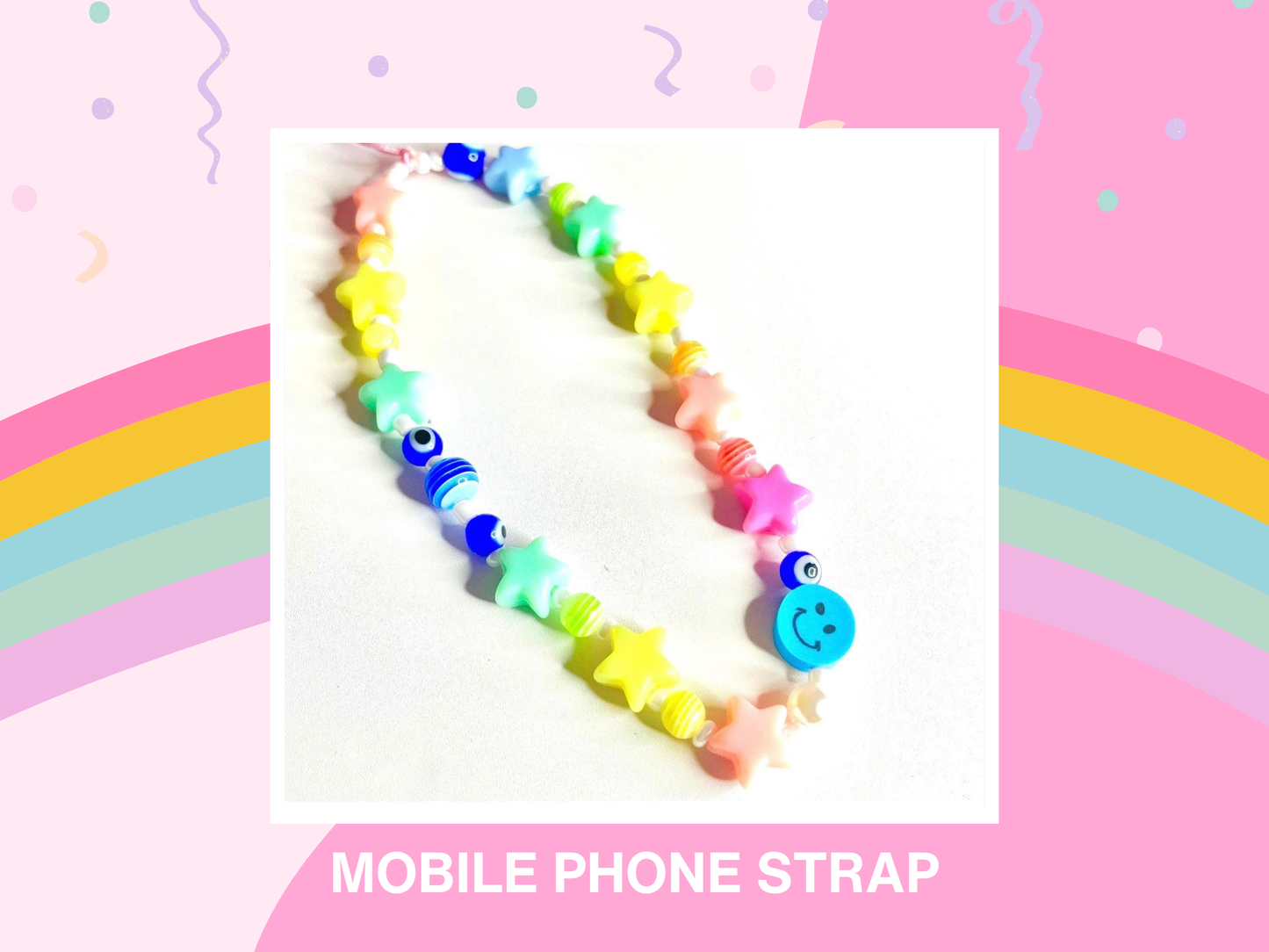 Vibrant Summer Mobile Phone Strap