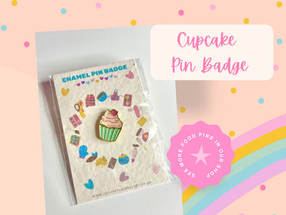 Cupcake Enamel Pin Brooch Badge