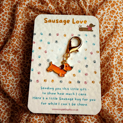 Dachshund Keyring, Sausage Dog Pocket Hug