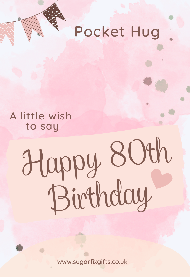 Milestone Birthday Pocket Hug