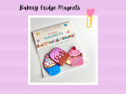 3 Bakery Fridge Magnets