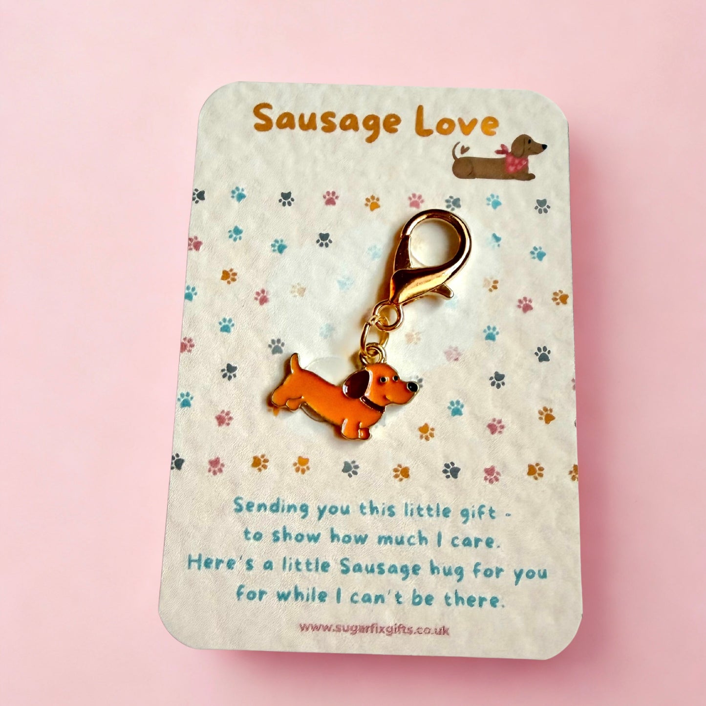 Dachshund Keyring, Sausage Dog Pocket Hug
