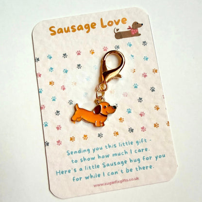 Dachshund Keyring, Sausage Dog Pocket Hug